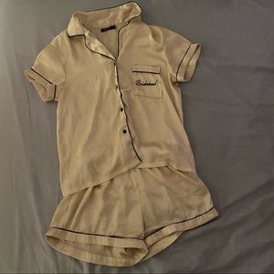 🌹4/16🌹 Matching set bridesmaids silky pyjama set